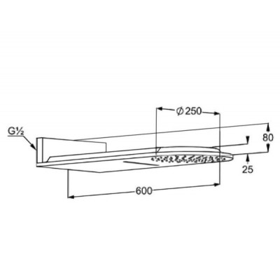Верхний душ KLUDI A-QA 648800500