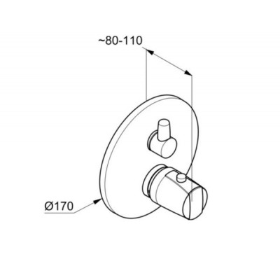 Наружная часть термостата для 2 пользователей KLUDI OBJEKTA-MIX NEW 358300538 Наружная часть термостата для 2 пользователей KLUDI OBJEKTA-MIX NEW 358300538