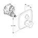 Встраиваемый термостат для душа наружная часть KLUDI AMEO 418350575