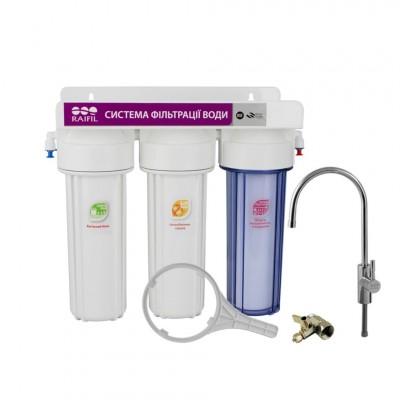 Проточный трехстадийный фильтр TRIO с ионообменной смолой Проточный трехстадийный фильтр TRIO с ионообменной смолой