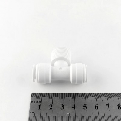 Фитинг 1802-D Т-образный (трубка 3/8 - резьба 1/2 - трубка 3/8)