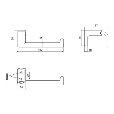 Держатель для туалетной бумаги Lidz (CRM) 123.03.03 Держатель для туалетной бумаги Lidz (CRM) 123.03.03
