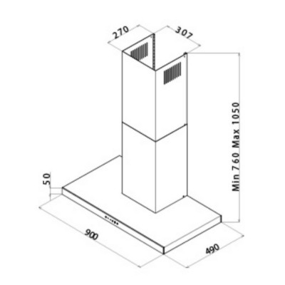 Вытяжка Apell Cappe CA90PUE Вытяжка Apell Cappe CA90PUE