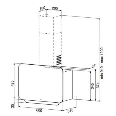 Вытяжка Apell Cappe CVE600BE