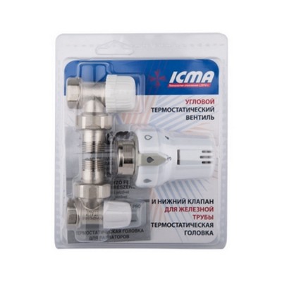 Термокомплект Icma 1/2" угловой №KTE_986-774-805