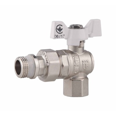 Кран шаровой "Американка" SD Forte 3/4" с антипротечкой угловой SF223W20 Кран шаровой "Американка" SD Forte 3/4" с антипротечкой угловой SF223W20