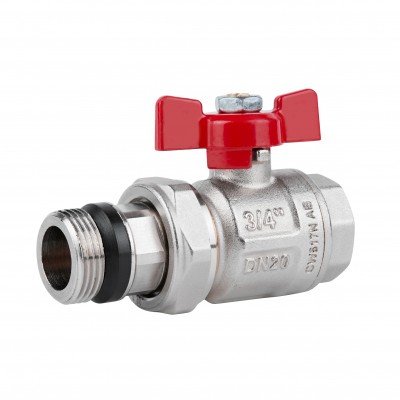 Кран шаровой "Американка" Icma 3/4" с антипротечкой прямой №348 Кран шаровой "Американка" Icma 3/4" с антипротечкой прямой №348