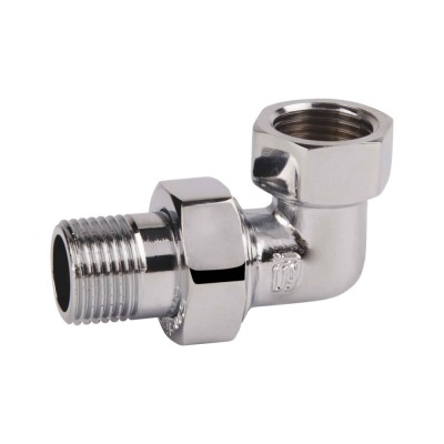 Сгон "Американка" SD Forte 1/2" угловой хром SF193W15