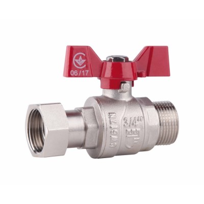 Кран шаровой с накидной гайкой SD Forte 3/4" ВН для воды прямой SF261W20 Кран шаровой с накидной гайкой SD Forte 3/4" ВН для воды прямой SF261W20