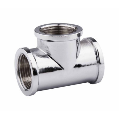 Тройник SD Forte 3/4" ВВ хром SF361H20