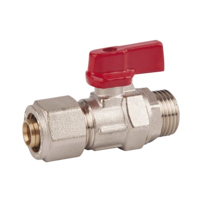 Кран шаровой обжимной SD Forte 20х1/2" НР SF262W2015 Кран шаровой обжимной SD Forte 20х1/2" НР SF262W2015