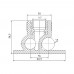 Тройник настенный PPR Blue Ocean 25х1/2"х25 ВР