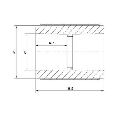 Муфта PPR Blue Ocean 25 Муфта PPR Blue Ocean 25