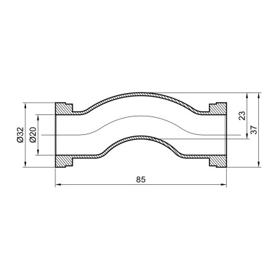 Обвод PPR Alfa Plast 20 (облегч.)