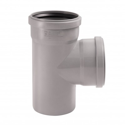 Тройник ПВХ канализационный 110, 90°