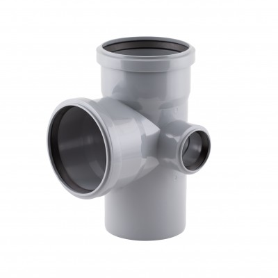 Крестовина канализационная TA Sewage 110х110х110х50, 90° (правая) Крестовина канализационная TA Sewage 110х110х110х50, 90° (правая)