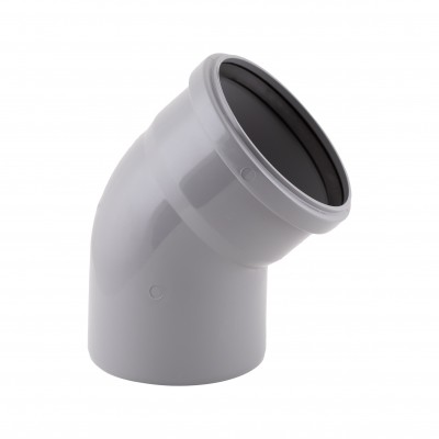 Колено PPR канализационное TA Sewage 110, 45° Колено PPR канализационное TA Sewage 110, 45°