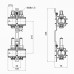 Коллектор Icma 1" 2 выхода, с расходомерами №K013 Коллектор Icma 1" 2 выхода, с расходомерами №K013