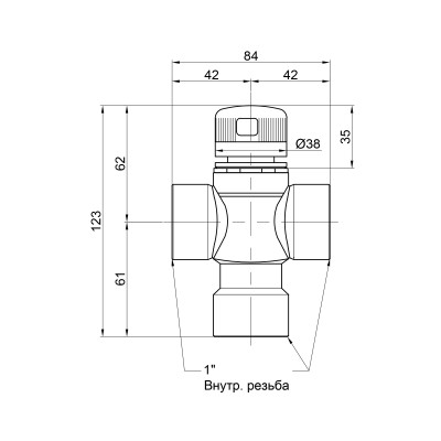 Смеситель термостатический Icma 1" №149 Смеситель термостатический Icma 1" №149