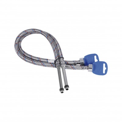 Гибкая подводка для воды SD Plus М10 60 см (пара) SD396W60L Гибкая подводка для воды SD Plus М10 60 см (пара) SD396W60L