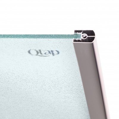 Штора на ванну Qtap Gemini CRM407513RP стекло Pear 6 мм, 75х130 см