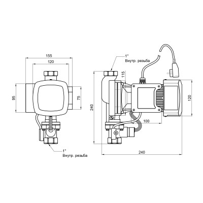 Насос для повышения давления Thermo Alliance SCPMN-400N 0,4 кВт