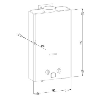 Колонка газовая дымоходная Aquatronic JSD20-AG108 10 л панель из стекла с рисунком цветы