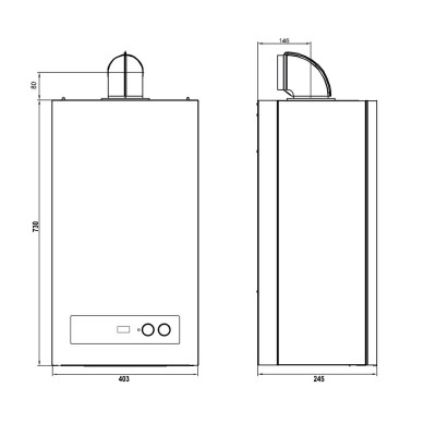 Котел газовый Airfel DigiFEL DUO 24 кВт одноконтурный