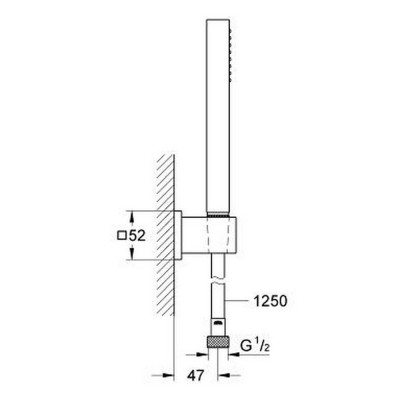 Душевой гарнитур Grohe Euphoria Cube 27703000