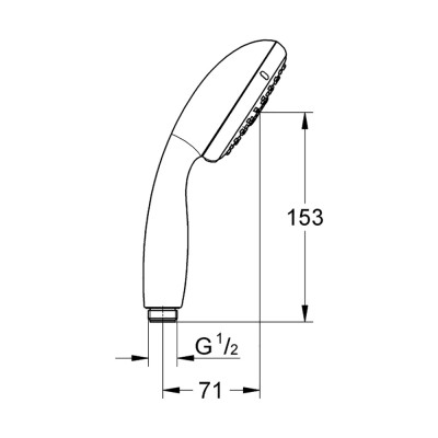 Лейка для ручного душа Grohe New Tempesta 100 28419002