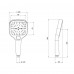 Лейка для ручного душа Qtap Rucni A120N3KCW Лейка для ручного душа Qtap Rucni A120N3KCW
