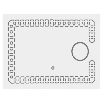 Зеркало с LED-подсветкой Lidz 140.08.02 700х500 Зеркало с LED-подсветкой Lidz 140.08.02 700х500