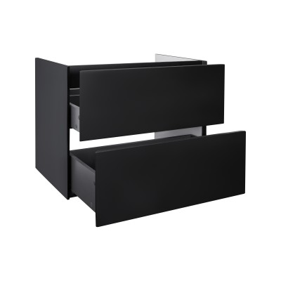 Тумба подвесная Qtap Tern 700х580х437 Matt black QT1774TPL702MB