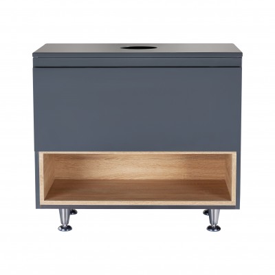Тумба напольная Qtap Robin 800х616х437 Graphite/Whitish oak со столешницей QT1380TNН8002GWO Тумба напольная Qtap Robin 800х616х437 Graphite/Whitish oak со столешницей QT1380TNН8002GWO