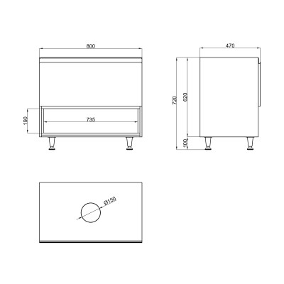 Тумба напольная Qtap Robin 800х616х437 Graphite/Whitish oak со столешницей QT1380TNН8002GWO Тумба напольная Qtap Robin 800х616х437 Graphite/Whitish oak со столешницей QT1380TNН8002GWO