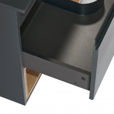 Тумба напольная Qtap Robin 800х616х437 Graphite/Whitish oak со столешницей QT1380TNН8002GWO Тумба напольная Qtap Robin 800х616х437 Graphite/Whitish oak со столешницей QT1380TNН8002GWO