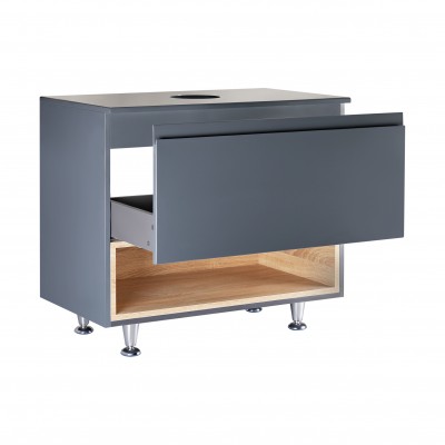 Тумба напольная Qtap Robin 800х616х437 Graphite/Whitish oak со столешницей QT1380TNН8002GWO Тумба напольная Qtap Robin 800х616х437 Graphite/Whitish oak со столешницей QT1380TNН8002GWO