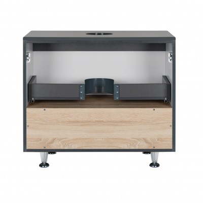 Тумба напольная Qtap Robin 800х616х437 Graphite/Whitish oak со столешницей QT1380TNН8002GWO Тумба напольная Qtap Robin 800х616х437 Graphite/Whitish oak со столешницей QT1380TNН8002GWO
