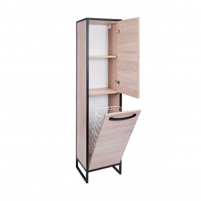 Пенал напольный Qtap Taurus 350х1750х300 Whitish oak с корзиной для белья QT2475PN175KRWO Пенал напольный Qtap Taurus 350х1750х300 Whitish oak с корзиной для белья QT2475PN175KRWO