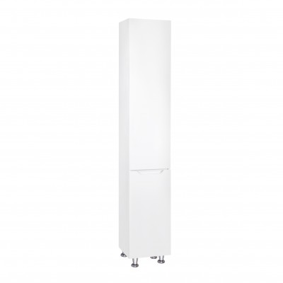 Пенал напольный Qtap Scorpio 350х1900х300 White с корзиной для белья QT1475PN1901KRW