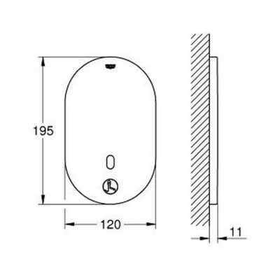 Внешняя часть смесителя для душа Grohe Eurosmart Cosmopolitan 36415000