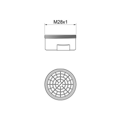 Аэратор Lidz (CRM) 48 00 024 00 с наружной резьбой Аэратор Lidz (CRM) 48 00 024 00 с наружной резьбой