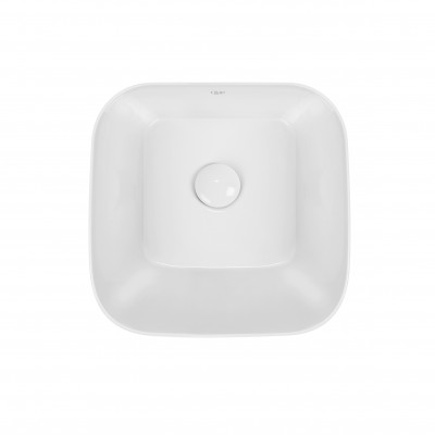 Раковина-чаша Qtap Scorpio 350х390х120 White с донным клапаном QT14112241W