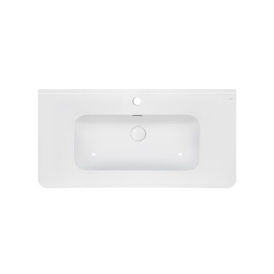 Раковина Qtap Albatross 9H 1000х460х180 White с донным клапаном QT01119100HW