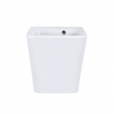 Раковина подвесная моноблок Qtap Tern 370х410х400 White с донным клапаном QT1711G808W