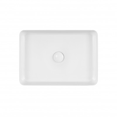 Раковина-чаша Qtap Tern 500х350х145 White с донным клапаном QT1711A055W