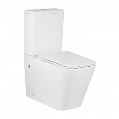 Унитаз-компакт Qtap Tern безободковый с сиденьем Soft-close QT17222093ARW