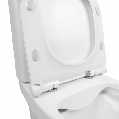 Унитаз-компакт Qtap Aquarius безободковый с сиденьем Soft-close QT2122C665PW Унитаз-компакт Qtap Aquarius безободковый с сиденьем Soft-close QT2122C665PW