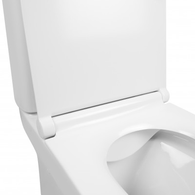 Унитаз-компакт Qtap Aquarius безободковый с сиденьем Soft-close QT2122C665PW Унитаз-компакт Qtap Aquarius безободковый с сиденьем Soft-close QT2122C665PW