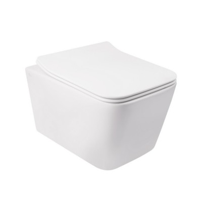 Набор Qtap инсталляция 3 в 1 Nest QT0133M425 + панель смыва QT0111M11112CRM + унитаз с сиденьем Crow QT05335170W